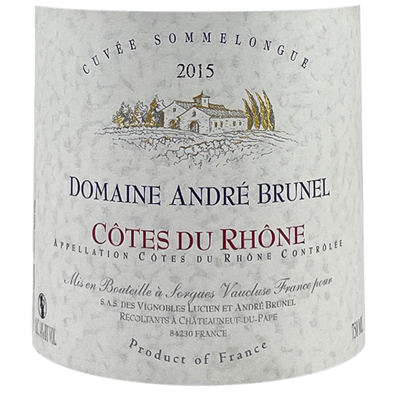 2015 Andre Brunel Cotes Du Rhone Cuvee Sommelongue