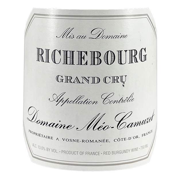Meo-Camuzet Richebourg Grand Cru 1999 bottle - Vins Rare