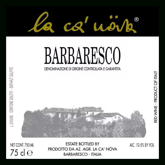 2021 La Ca Nova Barbaresco