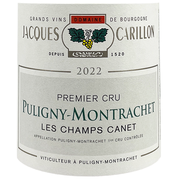 Jacques Carillon Puligny-Montrachet 1er Cru “Champs Canet” 2020 bottle - Vins Rare