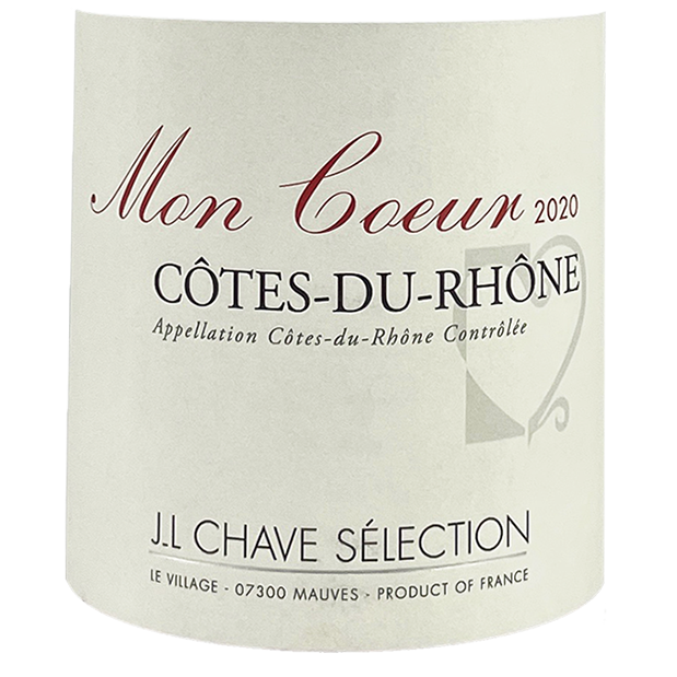 2020 Chave/ Jl Selection Cotes Du Rhone Mon Coeur