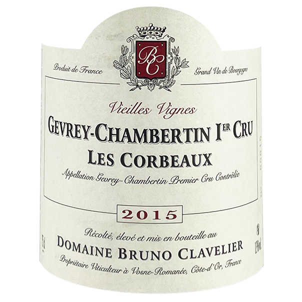Bruno Clavelier Gevrey-Chambertin 1er Cru "Les Corbeaux" 2015