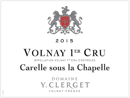 Y. Clerget Volnay 1er Cru "Carelle sous la Chapelle" 2016