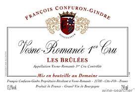 Confuron-Gindre Vosne-Romanee 1er Cru "Les Brulees" 2019
