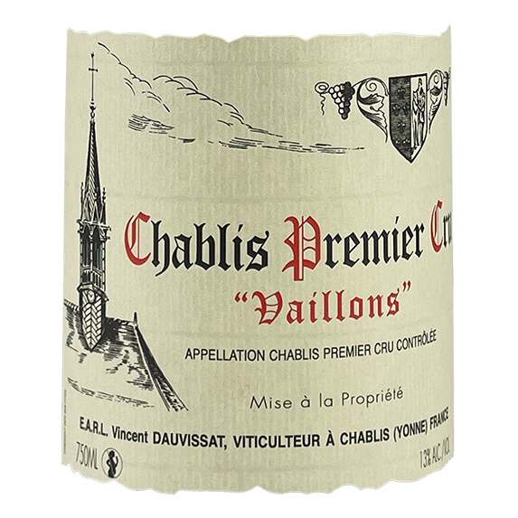 Vincent Dauvissat Chablis 1er Cru “Vaillons” 2011 bottle - Vins Rare
