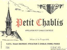 Vincent Dauvissat Petit Chablis 2014