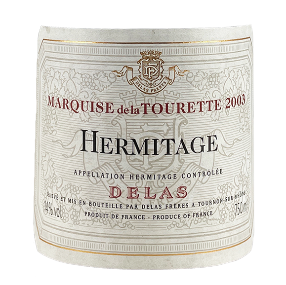 Delas Hermitage "Domaine de la Tourette" 2012 bottle - Vins Rare