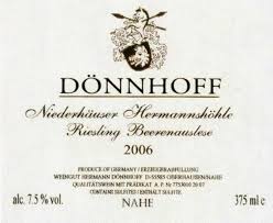 Doennhoff Niederhauser Hermannshoehle Riesling BA (Late Release) 2015 375ml