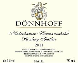 Doennhoff Niederhauser Hermannshoehle Riesling Spaet 2019