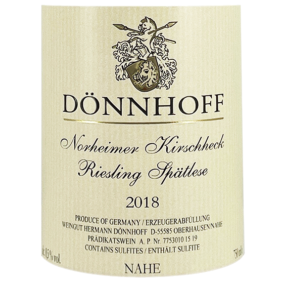 Doennhoff Norheimer Kirschheck Riesling Spaetlese 2018