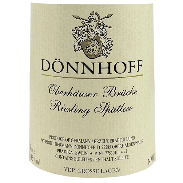 Doennhoff Oberhauser Bruecke Riesling Spaetlese 2007 bottle - Vins Rare