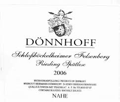 Doennhoff Schlossbockelheimer Felsenberg Riesling Spaetlese Felsenturmchen 2015