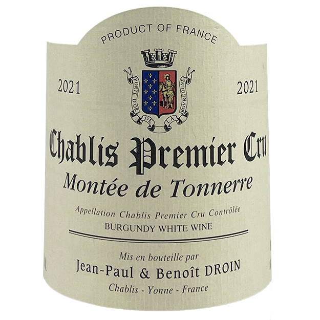 Jean-Paul & Benoît Droin Chablis 1er Cru "Montée de Tonnerre" 2009 bottle - Vins Rare