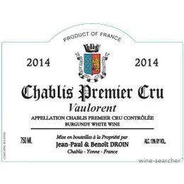 Jean-Paul & Benoît Droin Chablis 1er Cru “Vaulorent” 2018