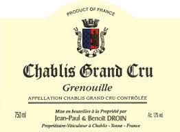 Jean-Paul & Benoît Droin Chablis Grand Cru “Grenouilles” 2014
