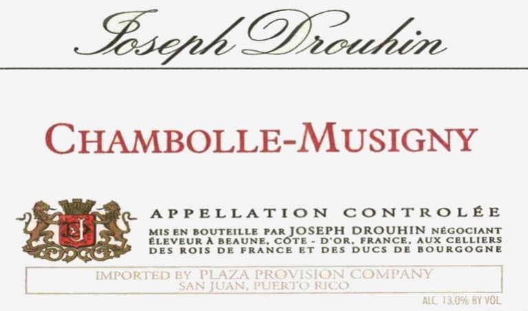 2002 Joseph Drouhin Chambolle Musigny