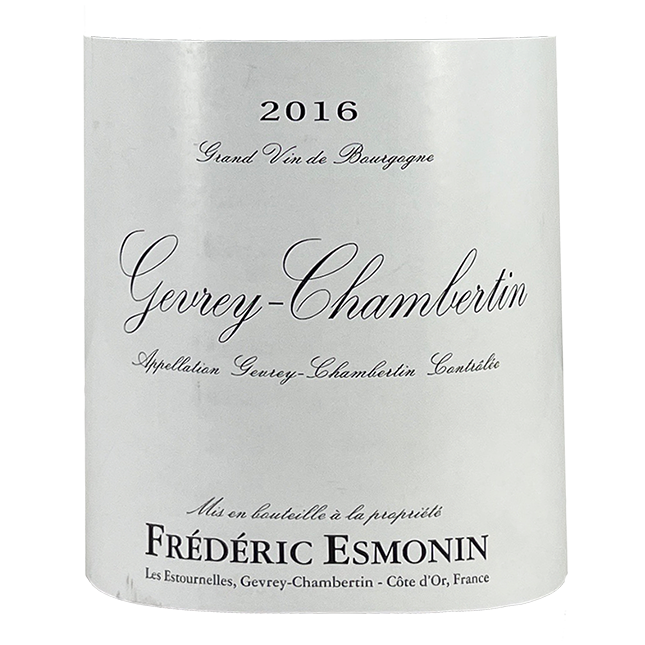 Frederic Esmonin Gevrey-Chambertin 2017 bottle - Vins Rare
