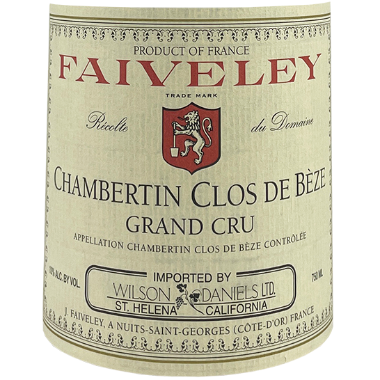 Domaine Faiveley Chambertin-Clos de Beze Grand Cru 2002 (BPC) bottle - Vins Rare