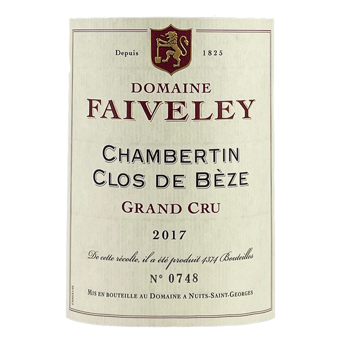 Domaine Faiveley Chambertin-Clos de Beze Grand Cru 2016 bottle - Vins Rare