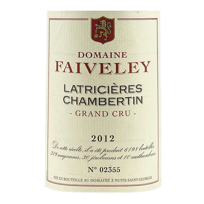 Domaine Faiveley Latricieres-Chambertin Grand Cru 2012