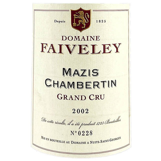 Domaine Faiveley Mazis-Chambertin Grand Cru 2002