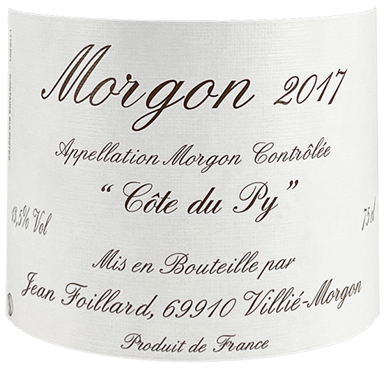 Jean Foillard Morgon Cote du Py 2017