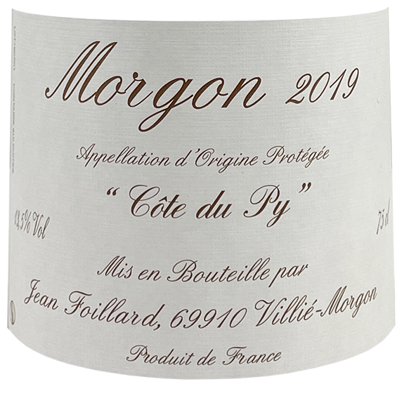 Jean Foillard Morgon Cote du Py 2019