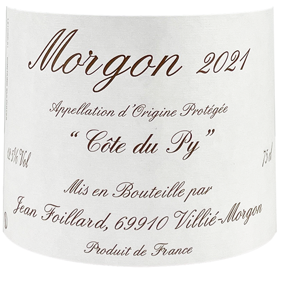 2021 Jean Foillard Morgon Cote Du Py