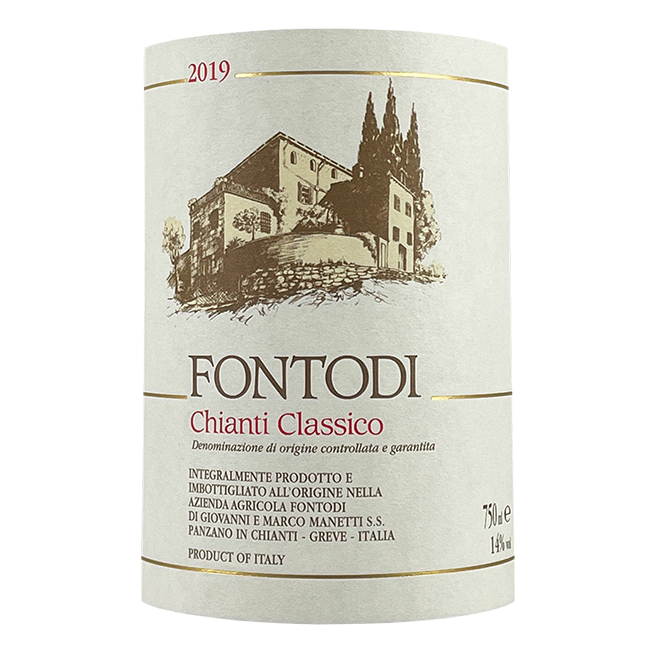 Fontodi Chianti Classico 2015 bottle - Vins Rare