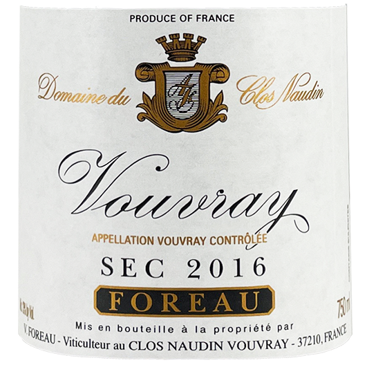 2016 Foreau Domaine Du Clos Naudin Vouvray Sec