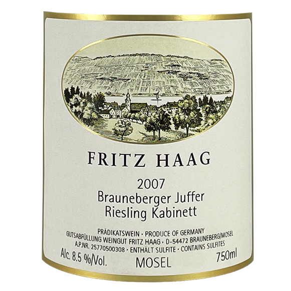Fritz Haag Brauneberger Riesling Kabinett 2009 bottle - Vins Rare