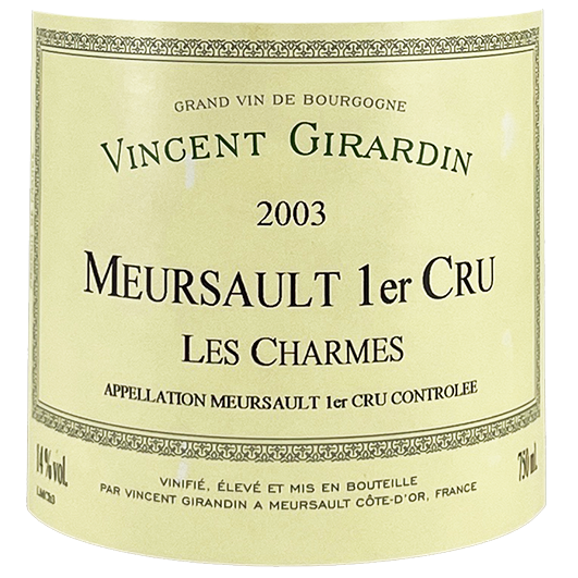 Girardin Meursault “Charmes” 2003