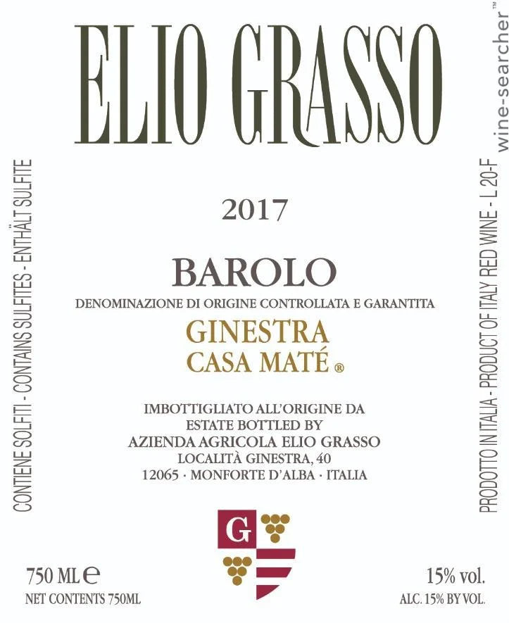Elio Grasso Barolo "Vigna Casa Mate" 2010
