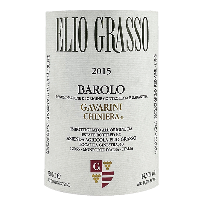 Elio Grasso Barolo Gavarini "Vigna Chiniera" 2017 bottle - Vins Rare