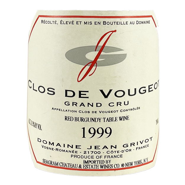 Domaine Jean Grivot Clos de Vougeot Grand Cru 2008 bottle - Vins Rare