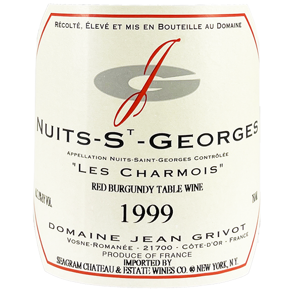 1999 Grivot Nuits St Georges 1Er Charmois