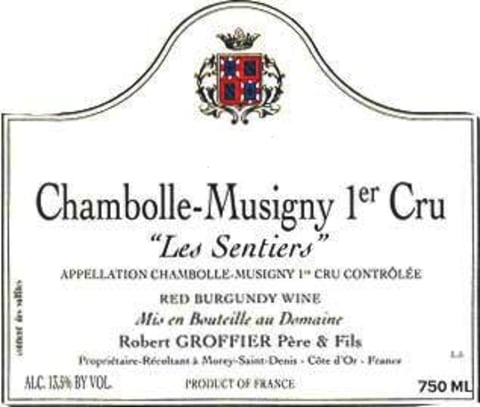 Robert Groffier Chambolle-Musigny 1er Cru "Les Sentiers" 2002