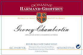 Harmand-Geoffroy Gevrey-Chambertin 2015
