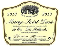 Heresztyn Morey-Saint-Denis 1er Cru "Les Millandes" 2010