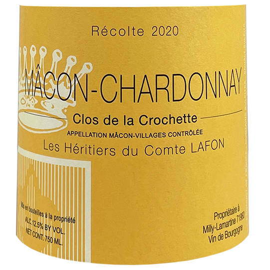 Heritiers du Comte Lafon Macon-Chardonnay Clos de la Crochette 2020