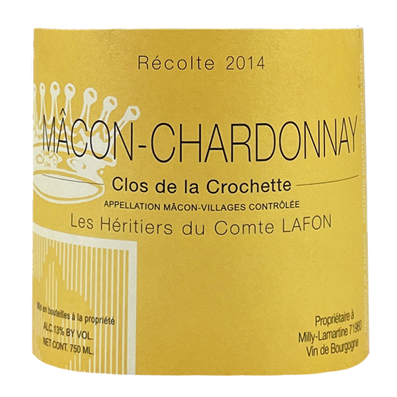 Domaine des Comtes Lafon Chardonnay "Clos de la Crochette" 2009 bottle - Vins Rare