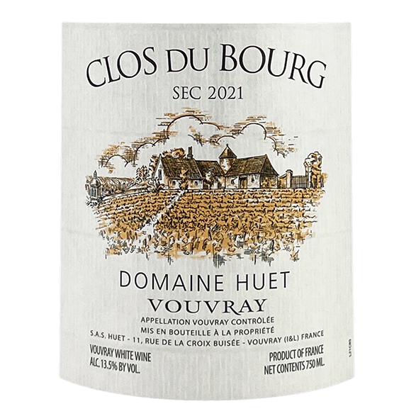 Domaine Huet Vouvray “Clos du Bourg” Sec 2022 bottle - Vins Rare