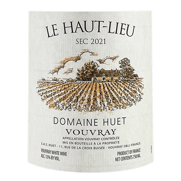 Domaine Huet Vouvray “Le Haut-Lieu” Sec 2019 bottle - Vins Rare
