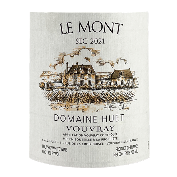 Domaine Huet Vouvray “Le Mont” Sec 2019 bottle - Vins Rare