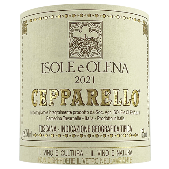 Isole e Olena Cepparello 2016 bottle - Vins Rare