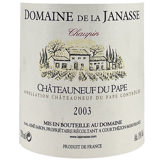 2003 Janasse Chateauneuf Du Pape Cuvee Chaupin