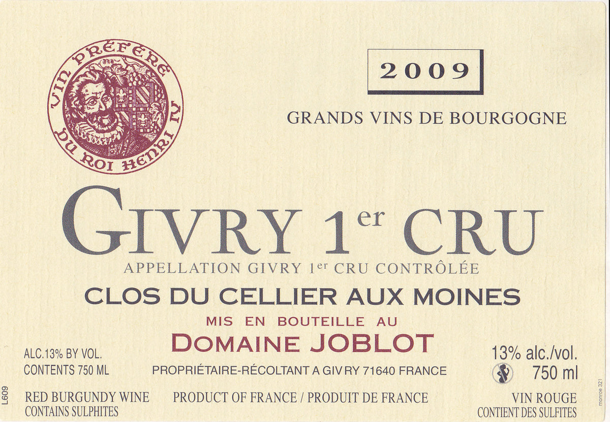 Joblot Givry "Cellier aux Moines" 2009