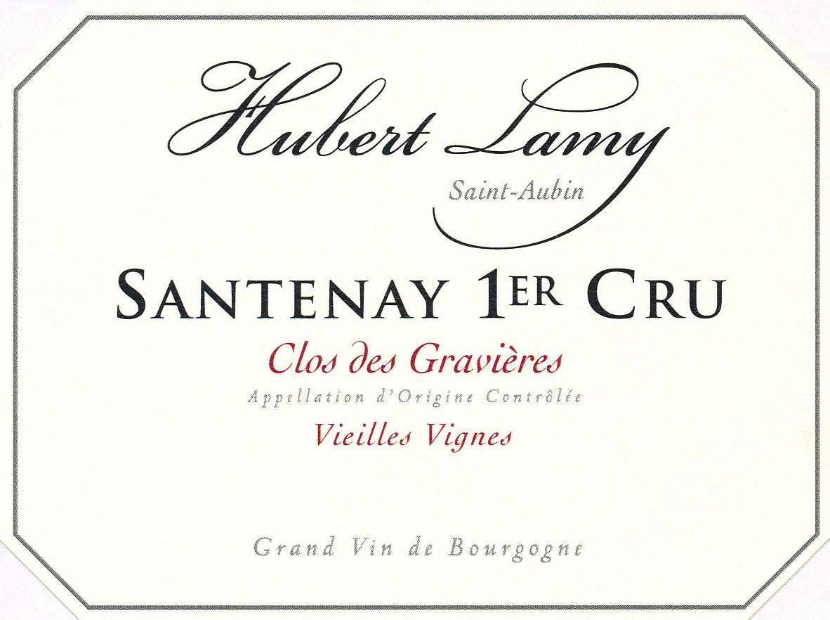 Domaine Hubert Lamy Santenay 1er Cru "Clos des Gravieres" Vieilles Vignes Rouge 2018