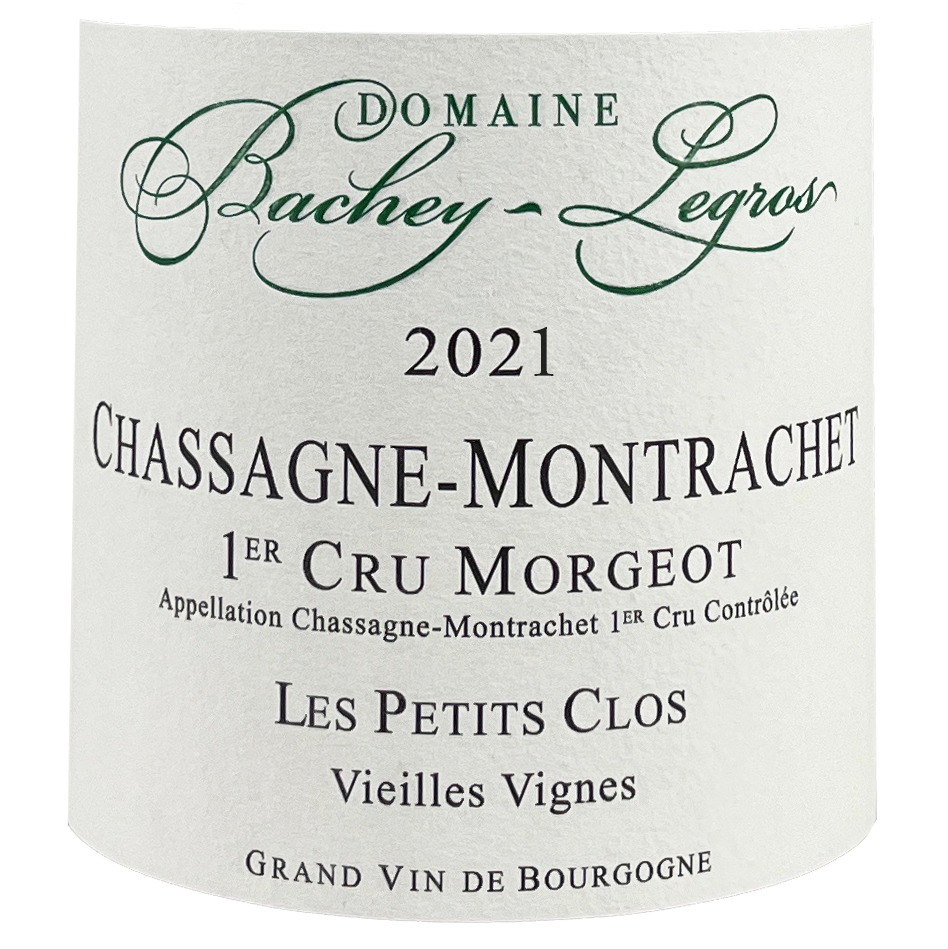 2021 Domaine Bachey Legros Chassagne Montrachet 1Er Cru Morgeot Les Petits Clos Vv