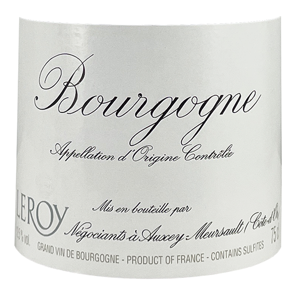 Maison Leroy Bourgogne Rouge 2009 bottle - Vins Rare